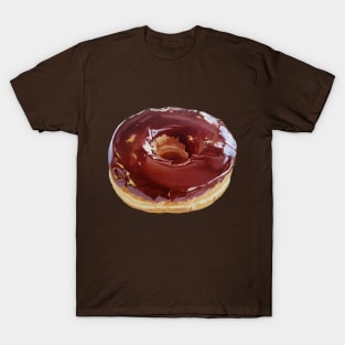 Chocolate Dip Donut Painting #2 (no background) T-Shirt